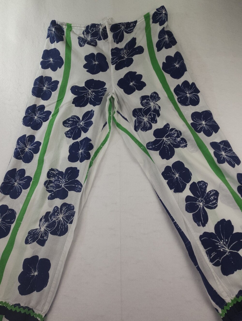Vintage Tommy Hilfiger Y2K Women's Floral Hibiscus 100% Cotton Pajama Pants Sz S